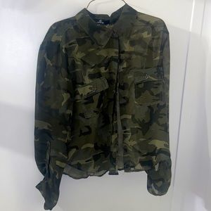 Women’s Camo Button Up Shirt